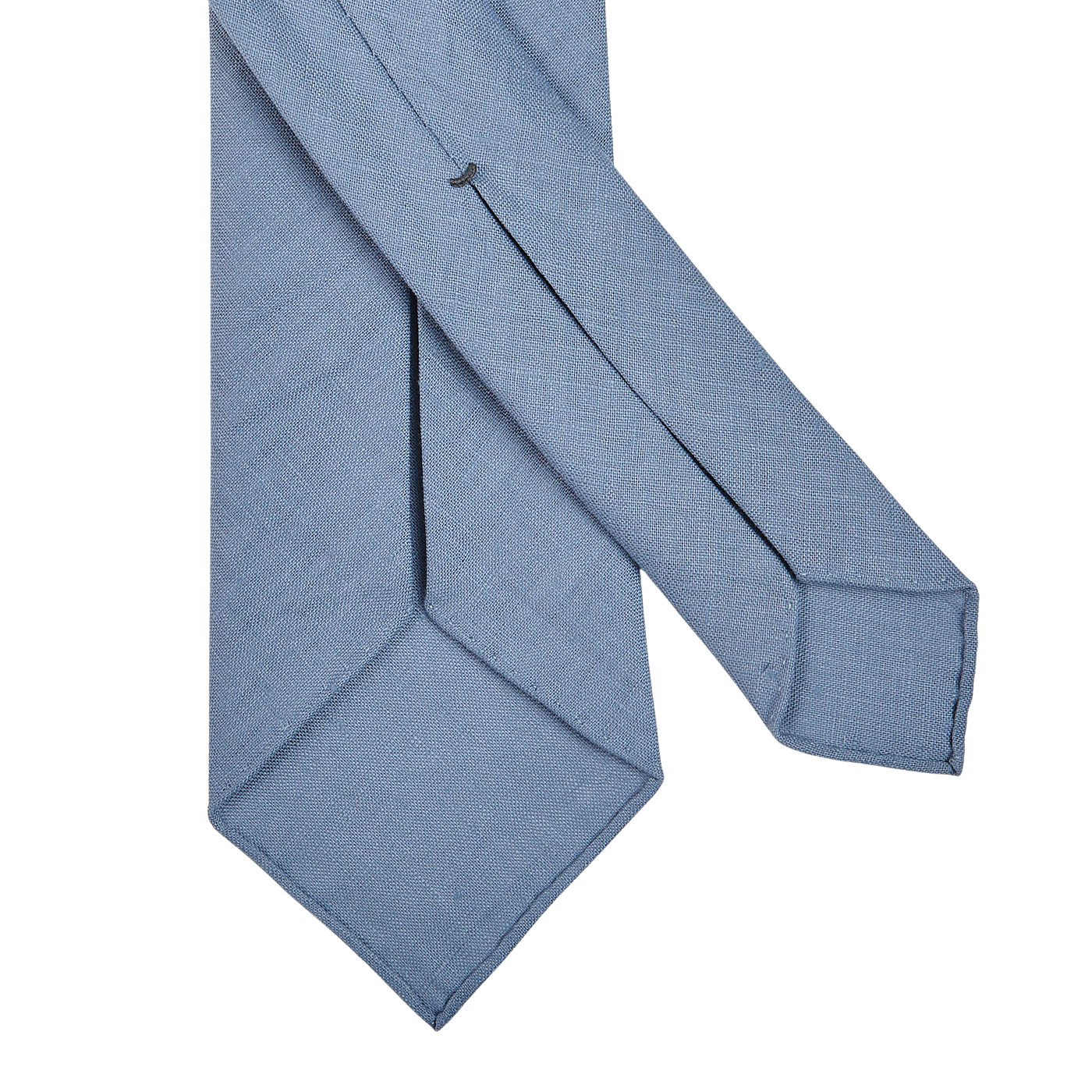 Dreaming of Monday Light Blue 7-Fold Vintage Linen Tie Back