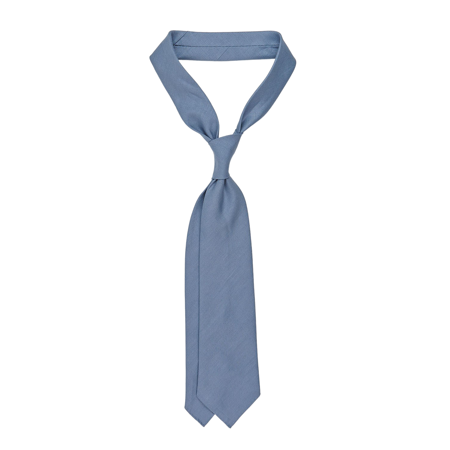 Dreaming of Monday Light Blue 7-Fold Vintage Linen Tie Feature
