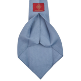 Dreaming of Monday Light Blue 7-Fold Vintage Linen Tie Open
