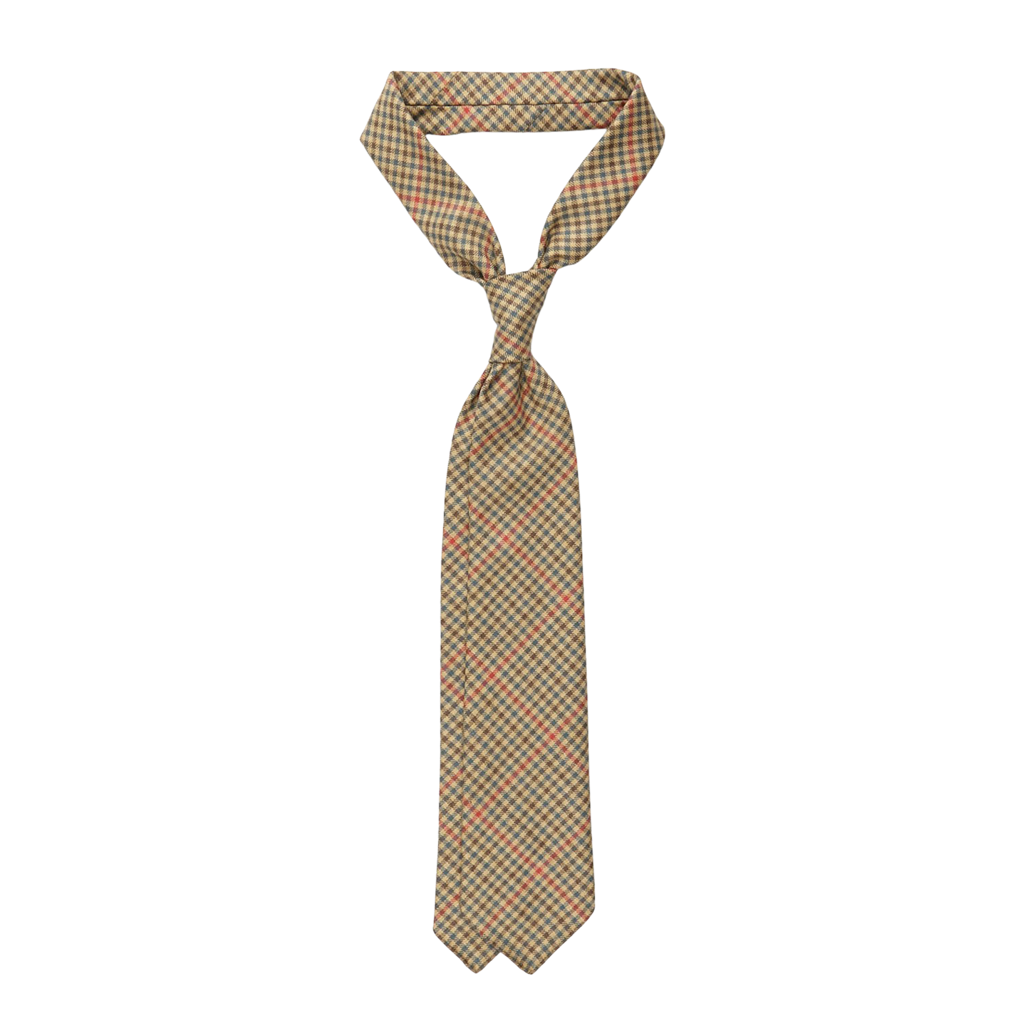 Dreaming of Monday Light Green Micro Gunclub Checked 7-Fold Wool Tie Feature