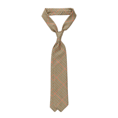 Dreaming of Monday Light Green Micro Gunclub Checked 7-Fold Wool Tie Feature