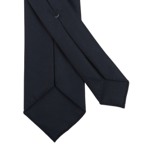 Dreaming of Monday Navy Blue 7-Fold Super 100s Wool Tie Back