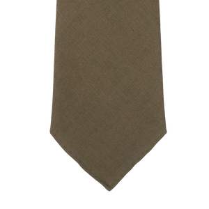 Dreaming of Monday Olive Green 7-Fold Vintage Linen Tie Front