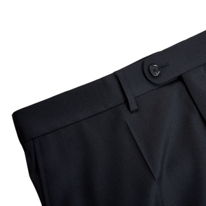 Eduard Dressler Navy Super 110s Wool Jeff Suit Trousers Edge