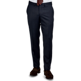 Eduard Dressler Navy Super 110s Wool Jeff Suit Trousers Front