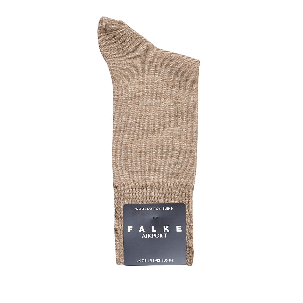 A pair of Falke Nutmeg Airport Wool Cotton Socks with the word pace on them, made of merino wool for temperature regulation.