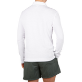 Fedeli Clear White Cotton Towelling Shirt Back