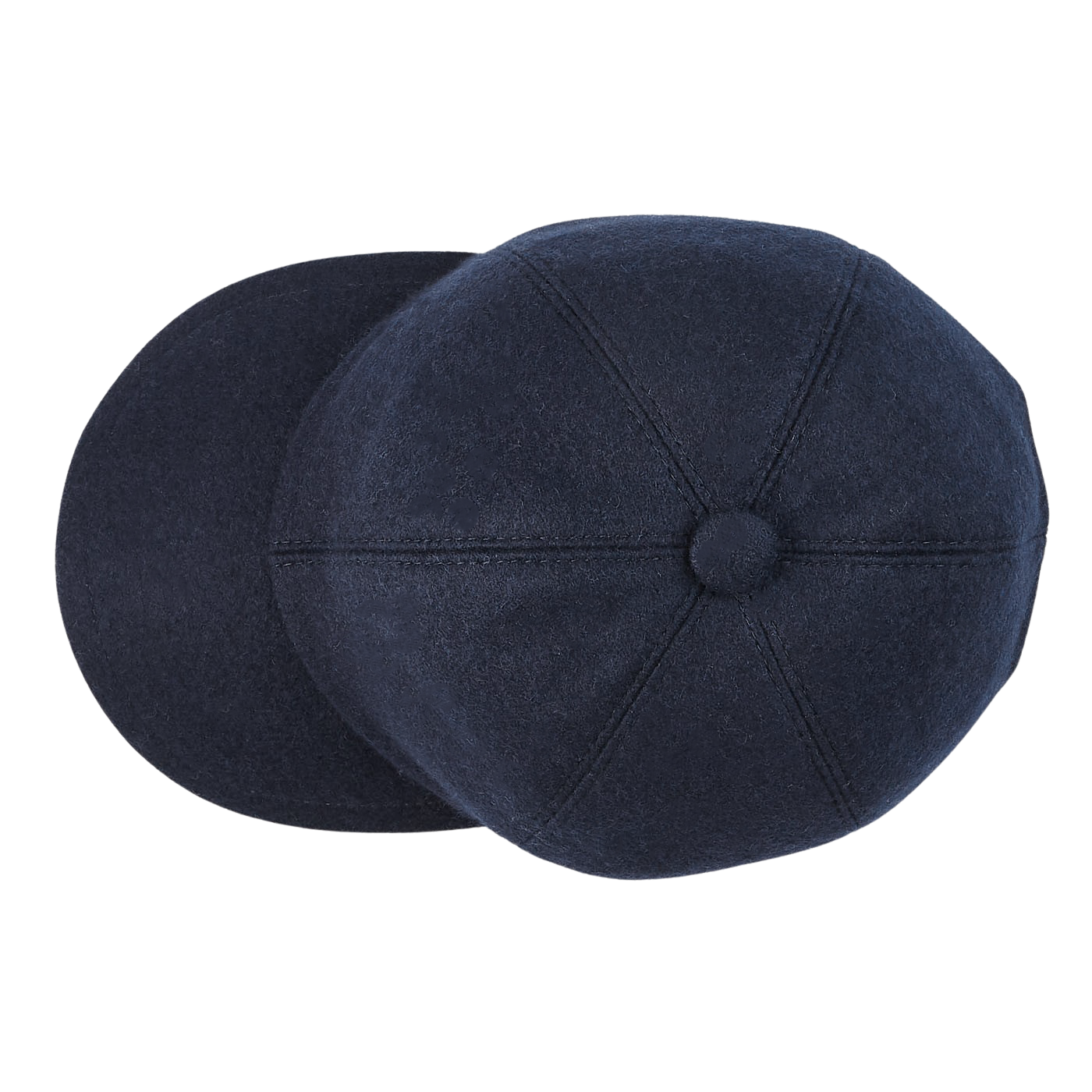 Fedeli Navy Blue Felted Cashmere Cap Top
