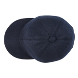Fedeli Navy Blue Felted Cashmere Cap Top