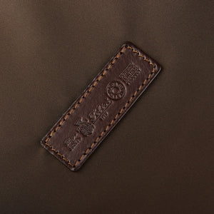 Felisi Dark Brown Nylon Leather Padel Bag Tag