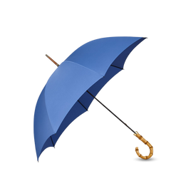 Fox Umbrellas Azur Blue Light Whangee Handle Umbrella Feature