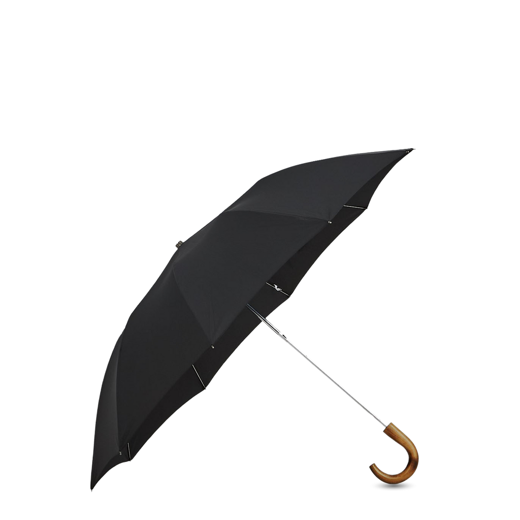 Black Telescopic Maple Handle Umbrella