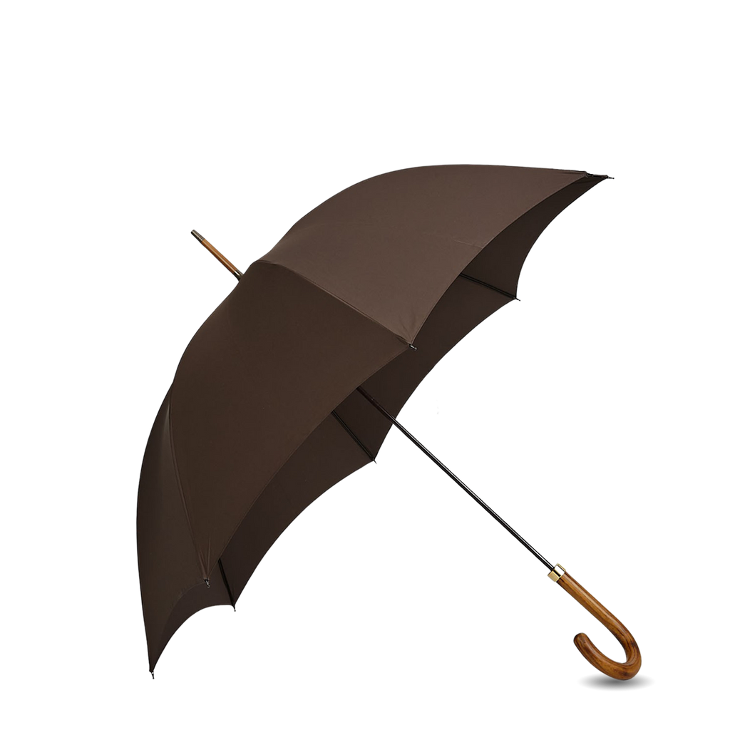 Brown Light Hardwood Handle Umbrella