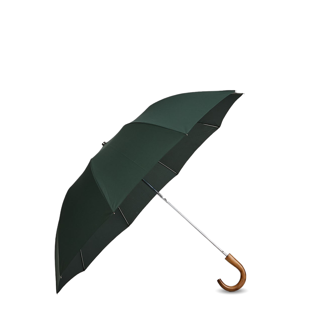 Fox Umbrellas Green Telescopic Maple Handle Umbrella Feature