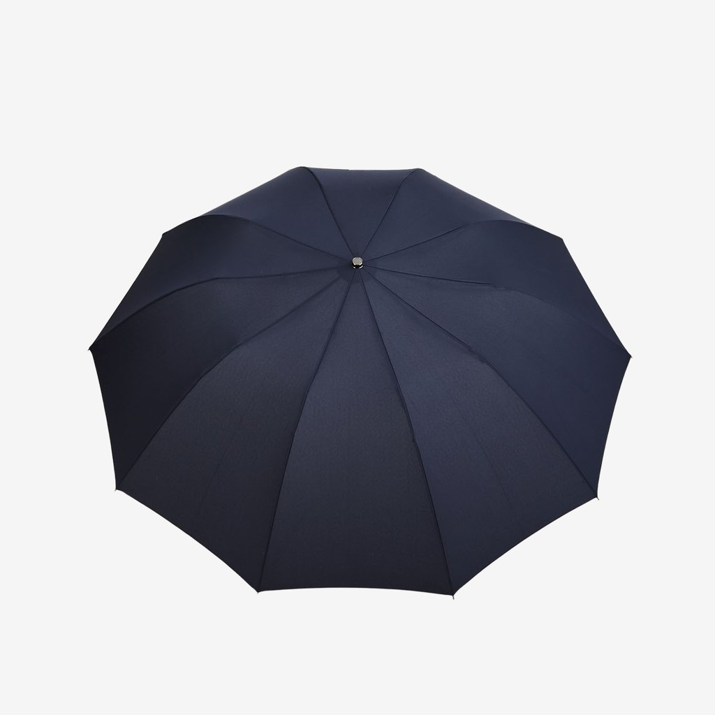 Navy Telescopic Maple Handle Umbrella