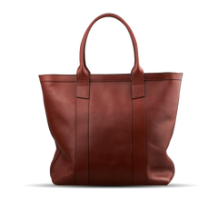 Frank Clegg Chestnut Zip Top Tote Bag Front