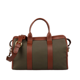 Frank Clegg Green Cotton Canvas Small Travel Duffle Feature