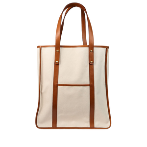 Frank Clegg Natural Cotton Canvas Market Tote Bag Feature