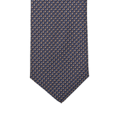 Gierre Milano Blue Green Geometrical Printed Silk Tie Tip