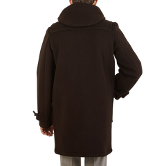 Gloverall Brown Wool Morris Duffle Coat Back