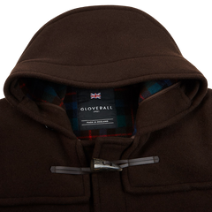 Gloverall Brown Wool Morris Duffle Coat Closed