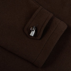 Gloverall Brown Wool Morris Duffle Coat Cuff