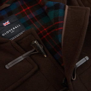 Gloverall Brown Wool Morris Duffle Coat Open
