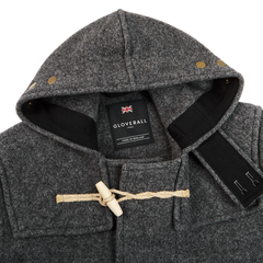 Gloverall Grey Melange Wool Monty Duffel Coat Closed