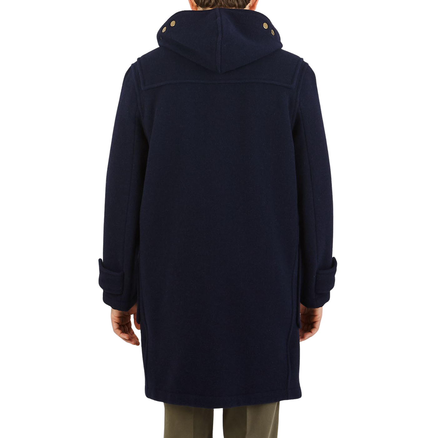 Navy Blue Wool Monty Duffle Coat - M