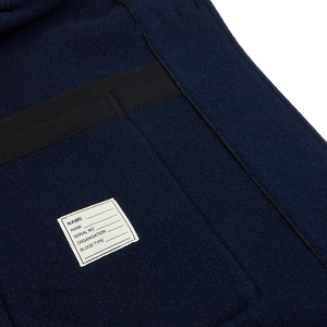 Gloverall Navy Blue Wool Monty Duffel Coat Inside