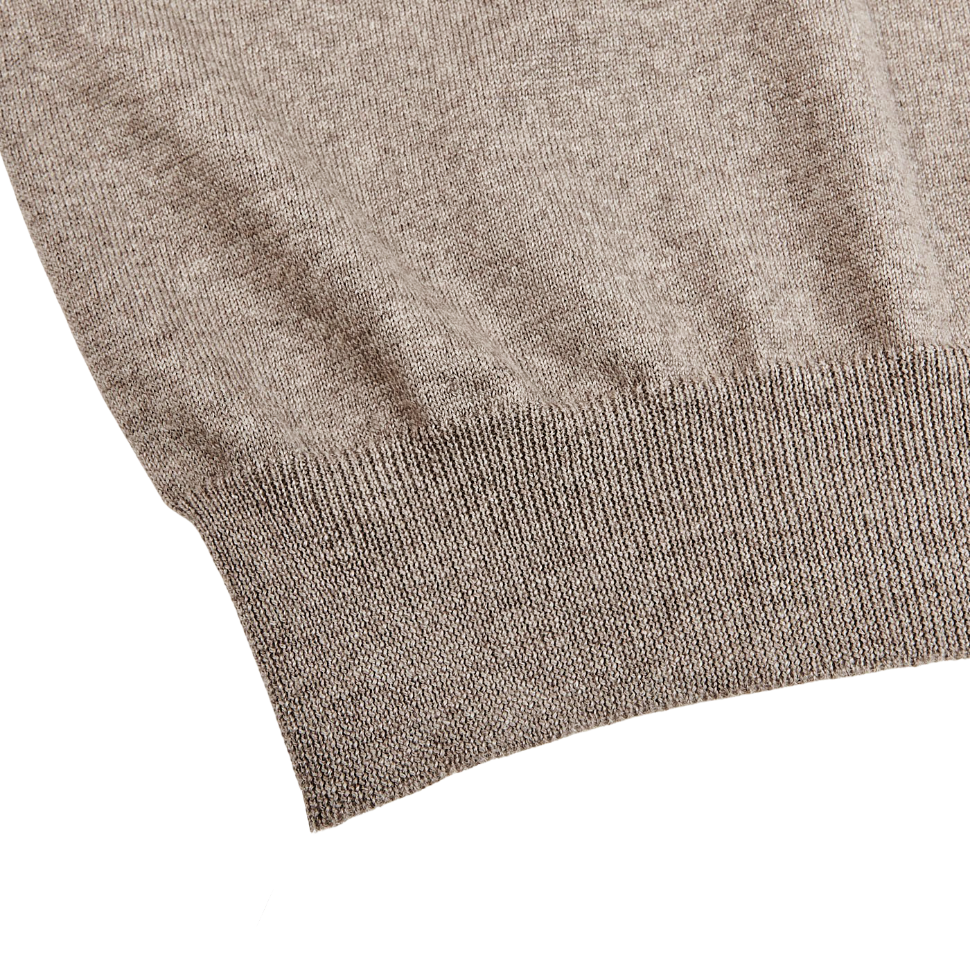 Gran Sasso Beige Extra Fine Merino Wool Polo Shirt Edge