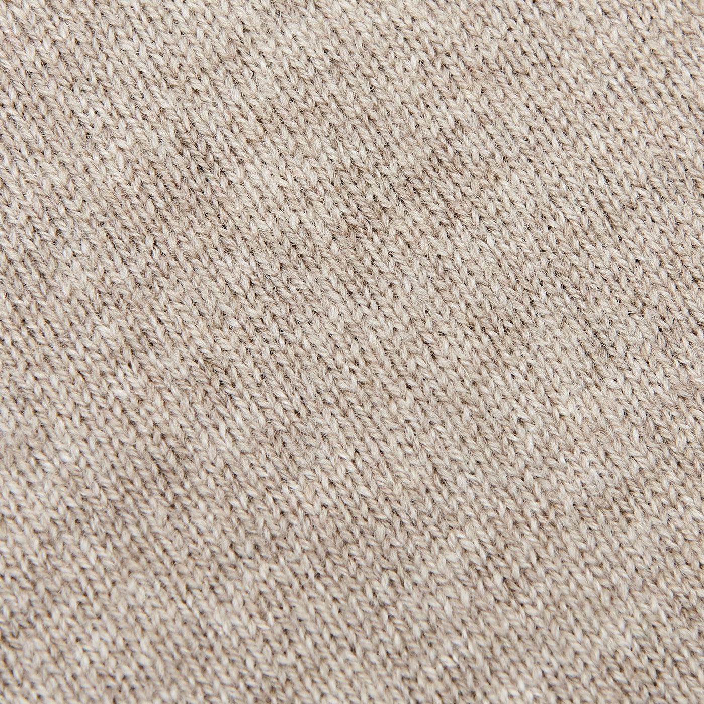 Gran Sasso Beige Wool Cashmere 1:4 Zip Sweater Fabric