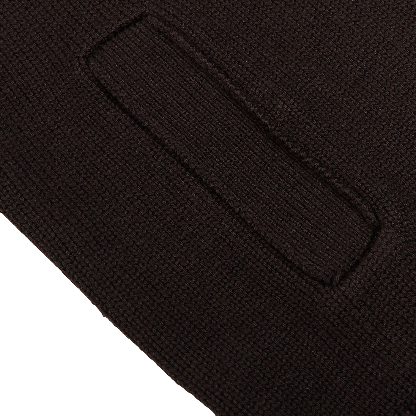 Gran Sasso Brown Merino Wool Button Cardigan Pocket