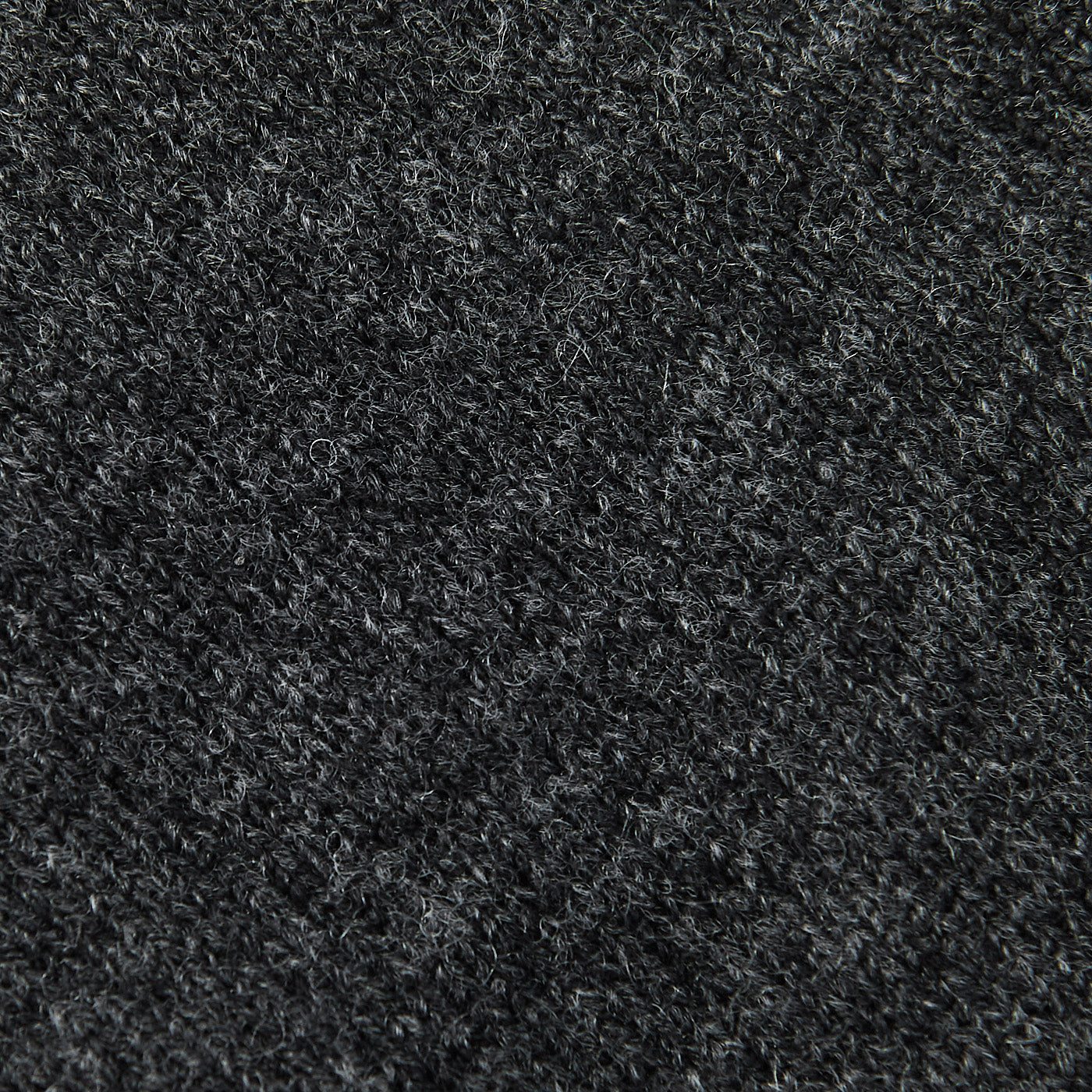 Gran Sasso Charcoal Grey Wool Cashmere 1:4 Zip Sweater Fabric