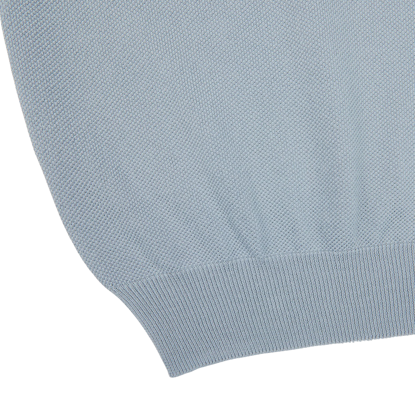 Gran Sasso | Dusty Blue Fresh Cotton Mesh Polo Shirt – Baltzar