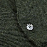 Gran Sasso Green Merino Wool Waistcoat Button