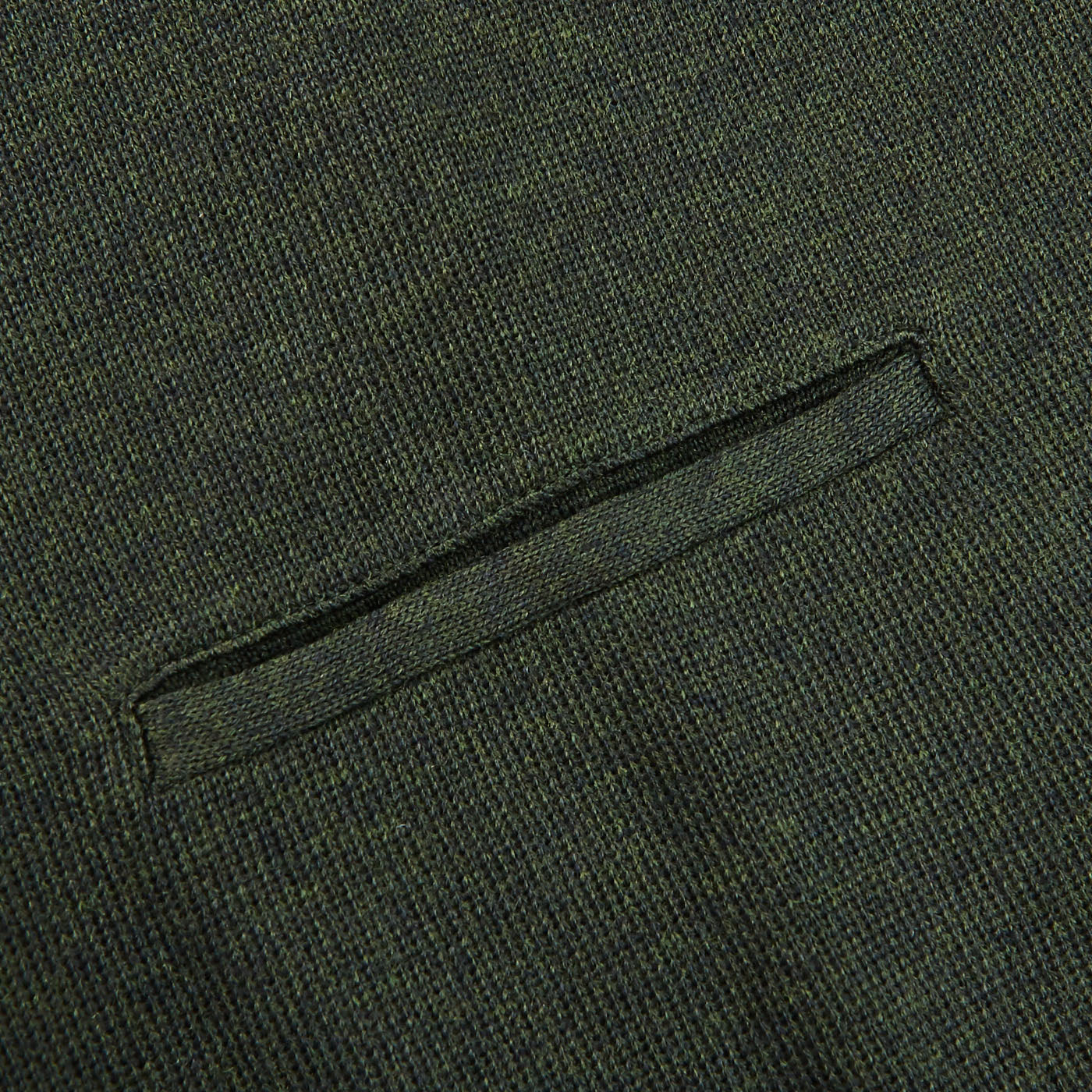 Gran Sasso Green Merino Wool Waistcoat Pocket