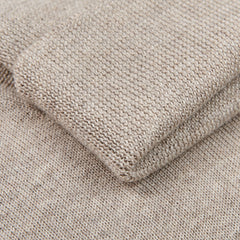 Gran Sasso Light Beige Extra Fine Merino Roll Neck Fold