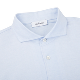 Gran Sasso Light Blue Cotton Jersey Casual Shirt Collar