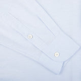 Gran Sasso Light Blue Cotton Jersey Casual Shirt Cuff