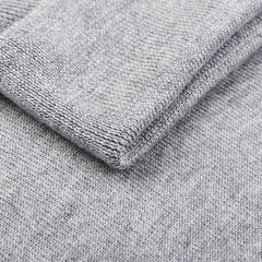 Gran Sasso Light Grey Extra Fine Merino Roll Neck Brim