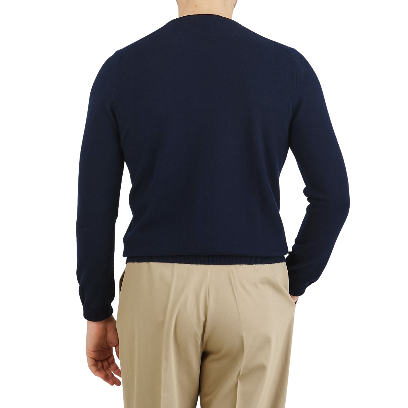 Pure cashmere crew-neck jumper