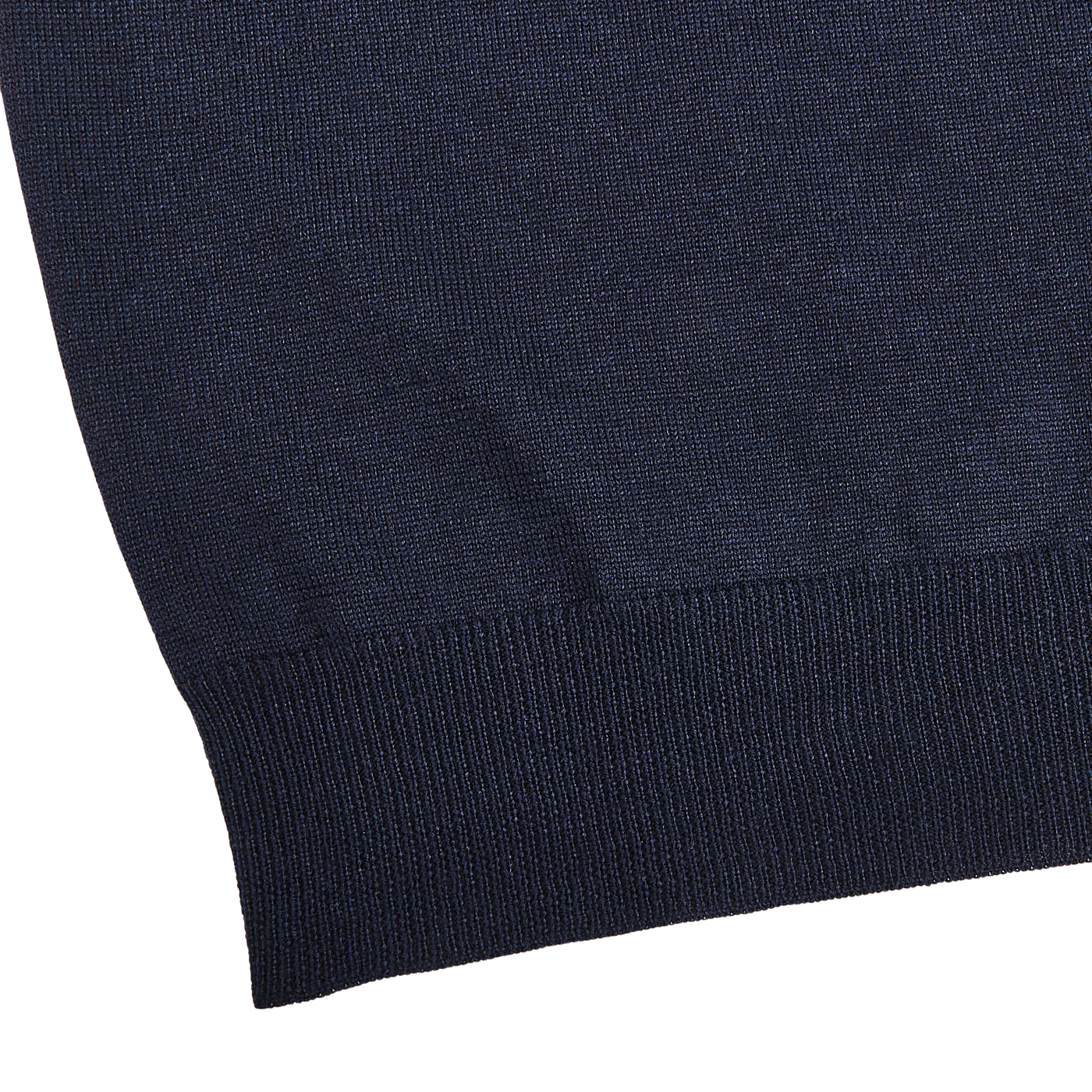 Gran Sasso Navy Extra Fine Merino Crew Neck Edge1