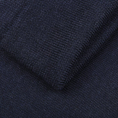 Gran Sasso Navy Extra Fine Merino Roll Neck Brim