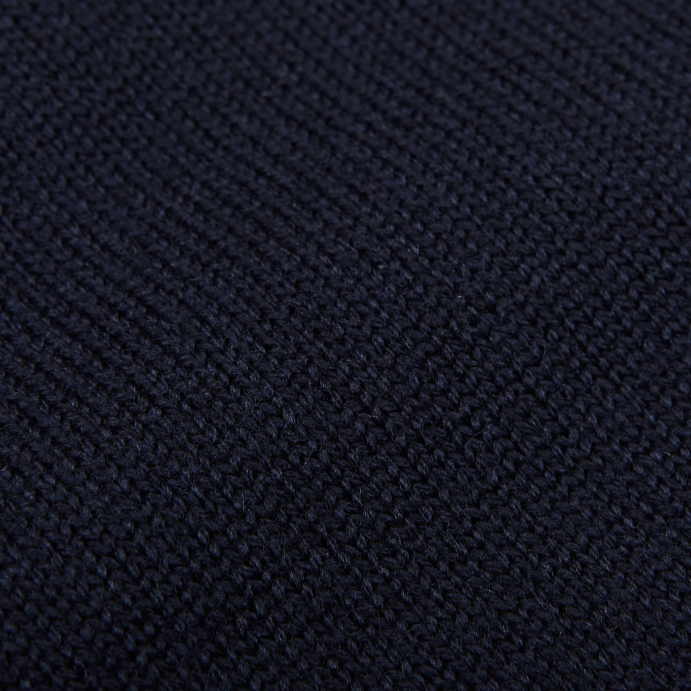 Gran Sasso Navy Merino Wool Zip Cardigan Fabric