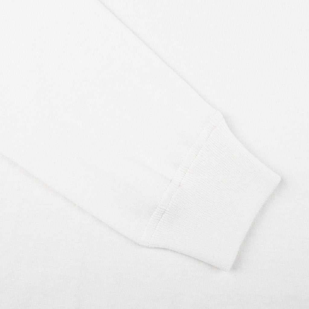 Gran Sasso Off-White Cotton Cashmere Crew Neck Cuff