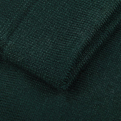 Gran Sasso Petrol Green Extra Fine Merino Roll Neck Brim