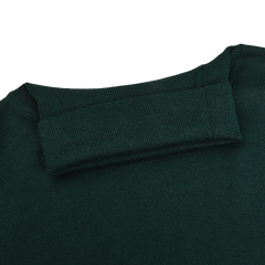 Gran Sasso Petrol Green Extra Fine Merino Roll Neck Collar