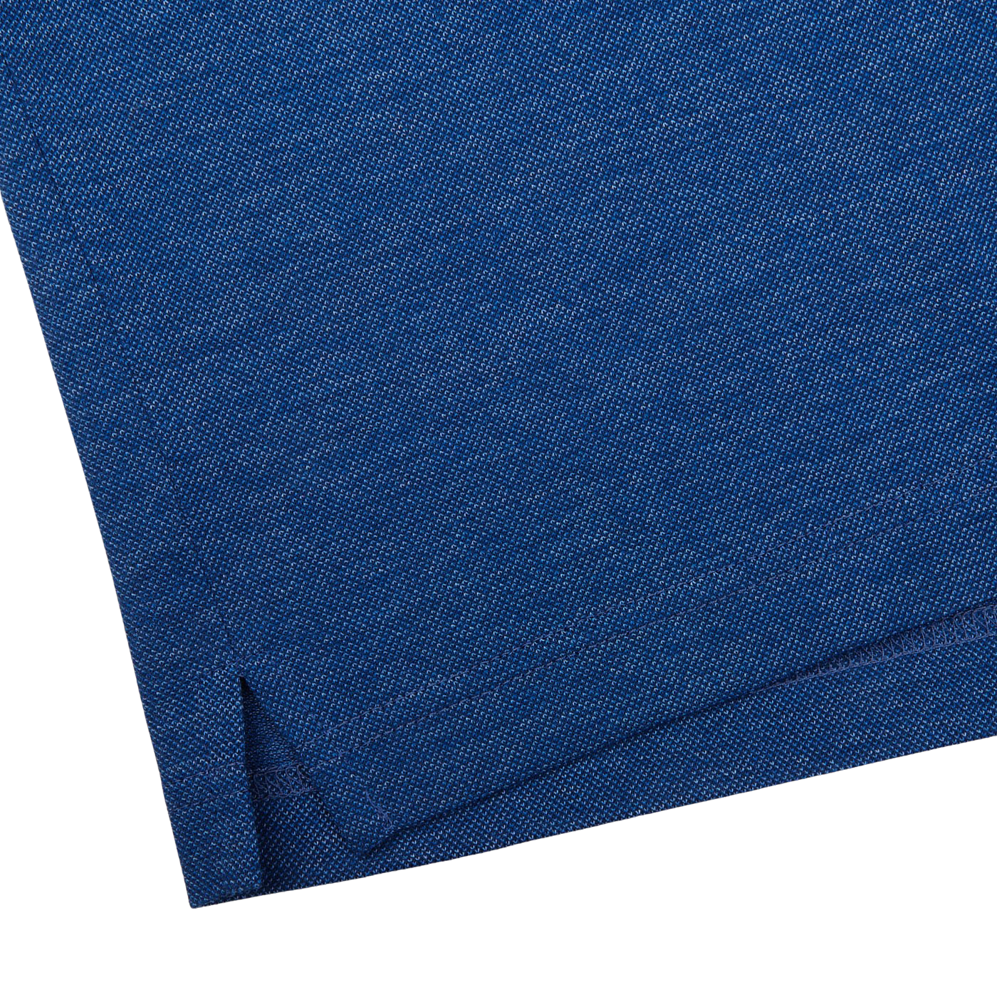 Gran Sasso Royal Blue Cotton Filo Scozia Popover Shirt Edge