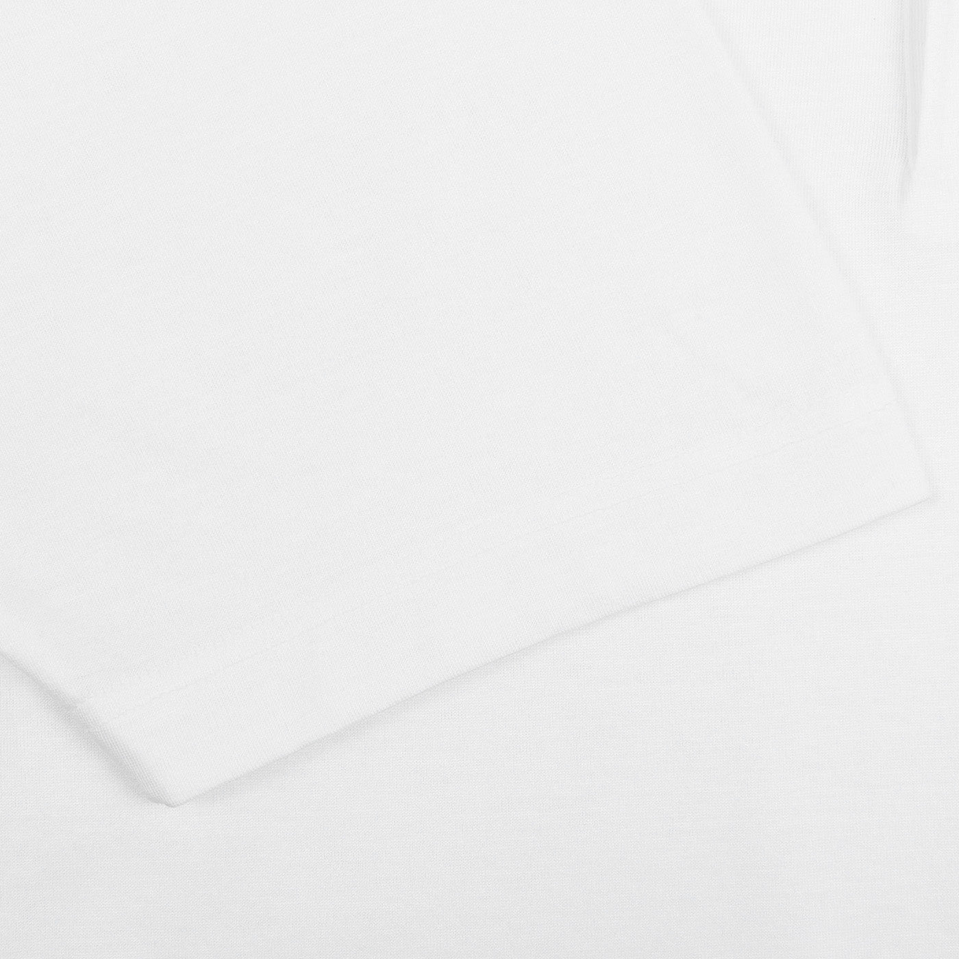 Gran Sasso White Cotton Filo Scozia Polo Shirt Cuff